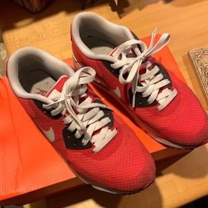 Red black and white Nike Air Max